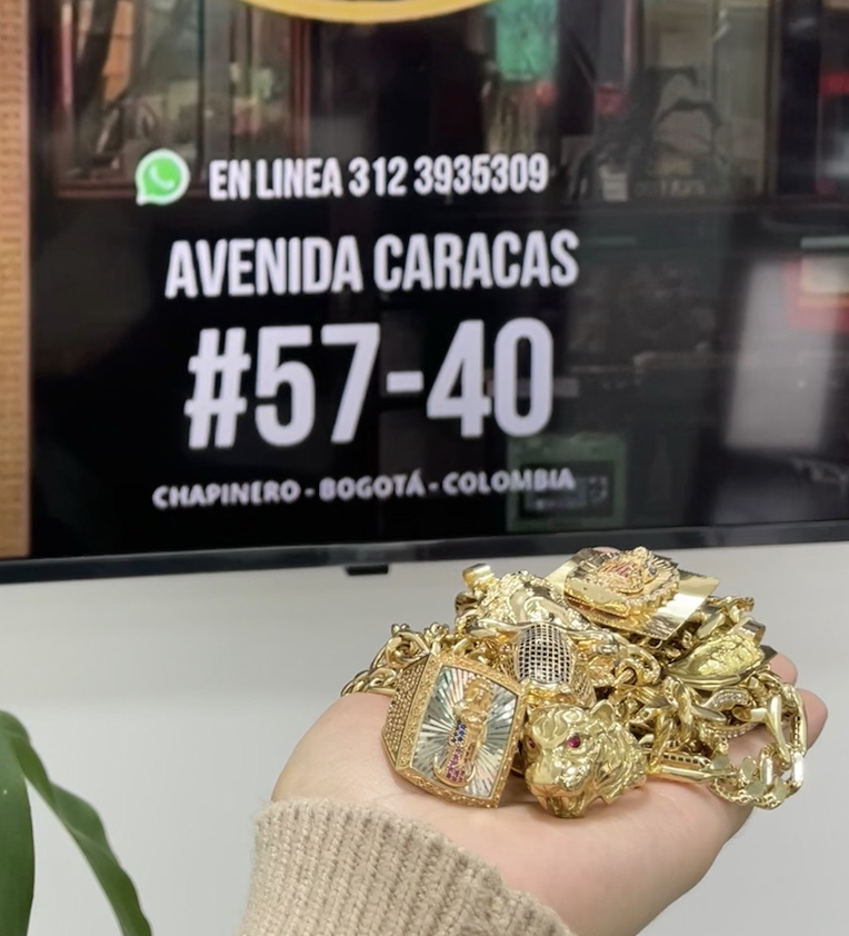 Joyas de oro negociadas en nuestra sede de Chapinero